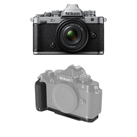 Z f Mirrorless Digital Camera with 40mm Lens (Silver) and SmallRig L-Shape Handle Image 0