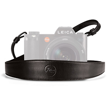 Wide Saddle Leather Camera Strap (Black) Image 0