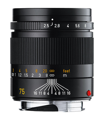 75mm f/2.5 Summarit-M Manual Focus Lens (Black)