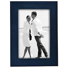 5 x 7 Wood Photo Frame - Blue Image 0