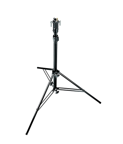 256BUAC 7 ft. Self-Locking Air Cushioned Light Stand (Black) Image 0