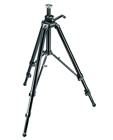 475B Aluminum Pro Geared Tripod (Black) Image 0