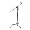 Hollywood 40in. Double Riser C Stand - Black Thumbnail 0