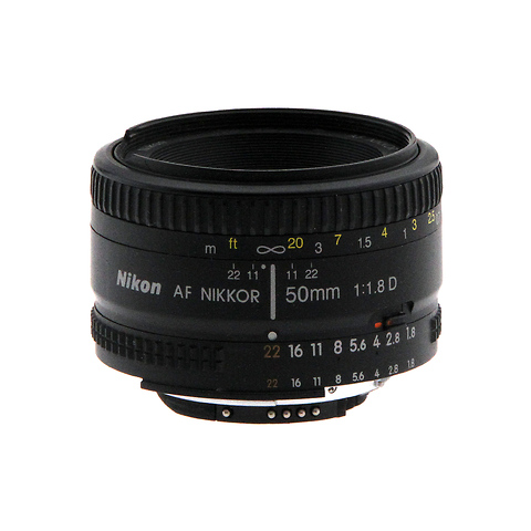 AF Nikkor 50mm f/1.8 D Autofocus Lens - Pre-Owned Image 0