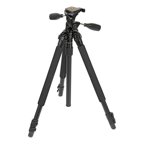 Pro 330DX Tripod (Black) with 3-Way Pan/Tilt Head (Quick Release) Image 1