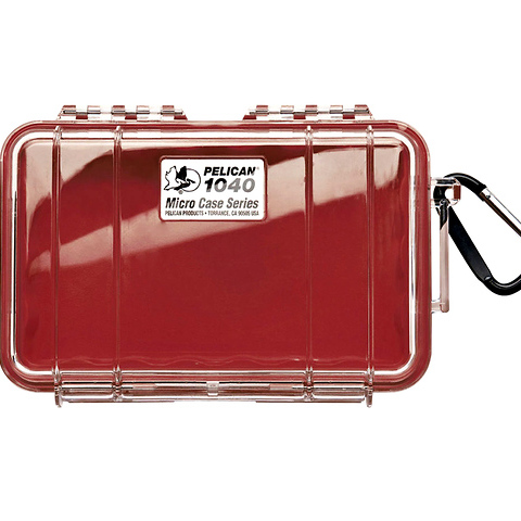 1040 Micro Hard Case (Clear Red) Image 0