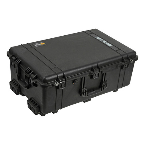 1650B Watertight Hard Case with Foam Inserts and Wheels - Black Image 1