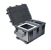 1660 Watertight Jumbo Hard Case with Foam Inserts and Wheels - Black Thumbnail 1