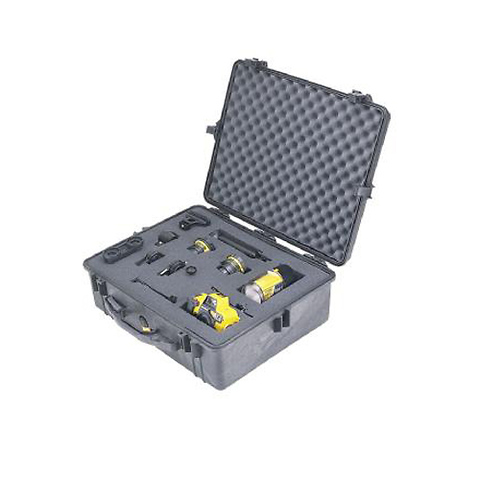 1600 Watertight Hard Case with Foam Insert - Silver (Grey) Image 1
