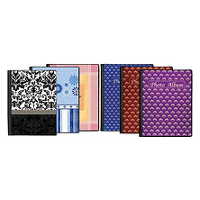 4x6 Royal Design Hard Cover Bound Photo Album, Designer Map & Compass Covers (Assorted Colors) Image 0