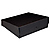 9x12x3in Black Drop-Front Metal Edge Box