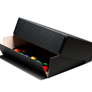 12 x 15 x 3 in. Deep, Drop-Front Metal Edge Box (Black)