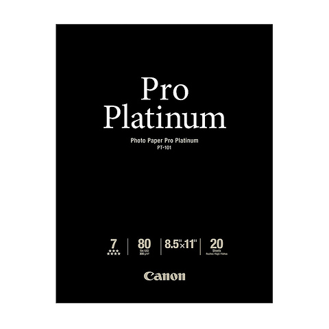 Photo Paper Pro Platinum, 8.5x11in., 20 Sheets Image 0