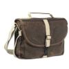 F-803 Waxwear Camera Satchel Shoulder Bag (Brown) Thumbnail 0