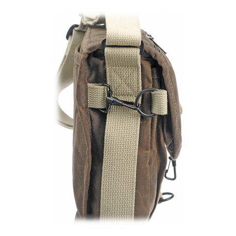 F-803 Waxwear Camera Satchel Shoulder Bag (Brown) Image 4