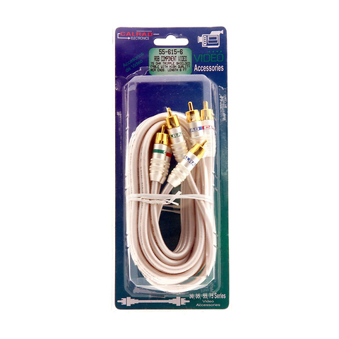 55-615-6 6ft. High Quality RCA Component Video Cable Image 1