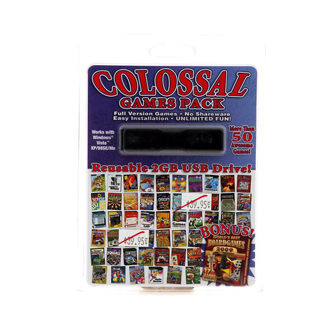 2GB USB Pocket Drive with Colossal Game Pack Image 0