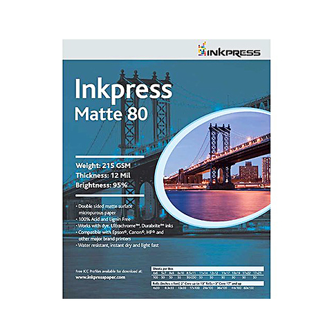 Commercial Duo Matte 80 Inkjet Paper 4 x 6 in. 100 Sheets 215GSM Image 0