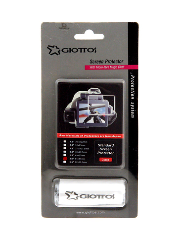 3in. LCD Screen Protector (3 Pack) with Cleaning Cloth Image 0