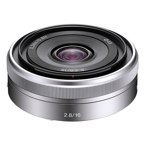 E-Mount SEL16F28 16mm f/2.8 Wide-Angle Alpha E-Mount Lens (Silver) Image 0
