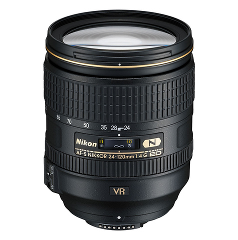 AF-S NIKKOR 24-120mm f/4.0G ED VR Zoom Lens Image 0