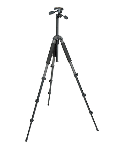 Sprint Pro II 4-Section Tripod w/ 3-Way Panhead (Gunmetal) Image 0