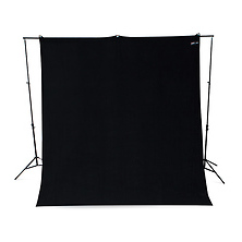 9 x 10 ft. Wrinkle-Resistant Cotton Backdrop (Rich Black) Image 0