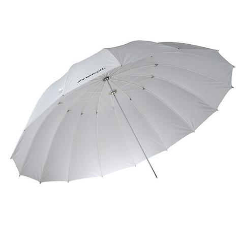 7ft White Diffusion Parabolic Umbrella Image 0
