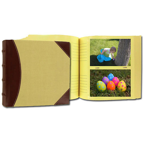 4x6 Extra Capacity 300 Pocket Photo Album (Beige Front / Brown Spine) Image 0