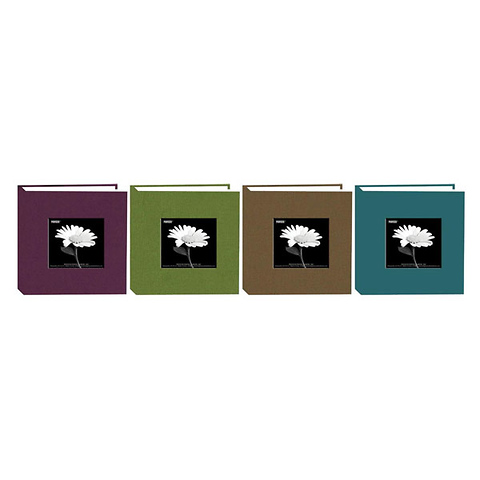 4x6 Natural Colors Memo Cloth Frame Photo Album (Assorted Colors) Image 0