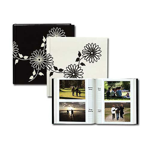 4 x 6 B&W Embroidered Photo Album Image 0