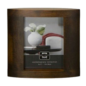 4 x 6 Ellipse Basswood Walnut Wood Frame Image 0