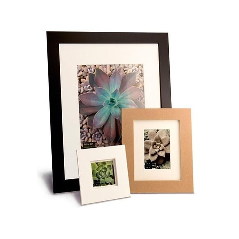 Metro 5 x 7 Seamless Composite Wood Board Frame Matted (Black) Image 0
