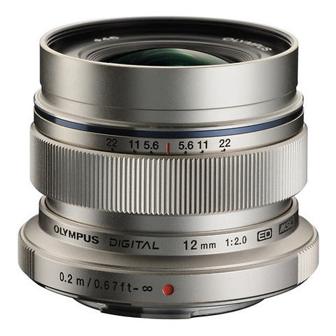 M. Zuiko Digital ED 12mm f/2.0 Lens (Silver) Image 1