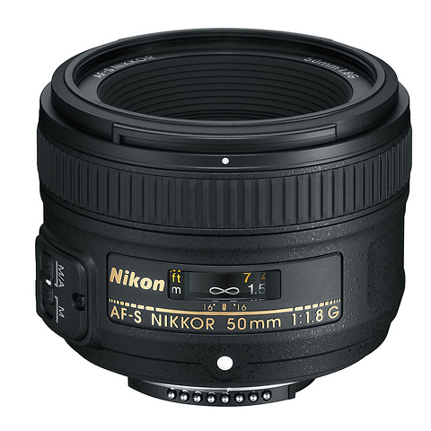 AF-S Nikkor 50mm f/1.8G Lens (Refurbished) Image 0