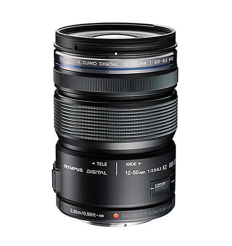 12-50mm f/3.5-6.3 ED M.Zuiko EZ Micro 4/3 Lens (Black) Image 0