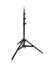 A0025B Aluminum Baby Photographic Light Stand 25 with Leveling Leg (Black) Image 0