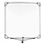 Solid Frame Scrim 48x48 In. White China Silk