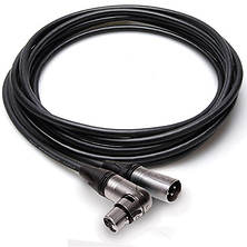Camcorder Microphone Cable, Neutrik Right-angle XLR3F to XLR3M, 15 ft Image 0