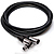 Camcorder Microphone Cable, Neutrik Right-angle XLR3F to XLR3M, 15 ft