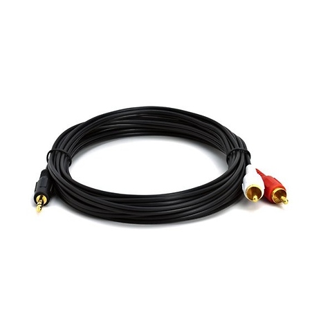 Stereo Breakout, 3.5 mm TRSF to Dual RCA, 10 ft Image 0