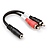 Stereo Breakout, 3.5 mm TRSF to Dual RCA Cable