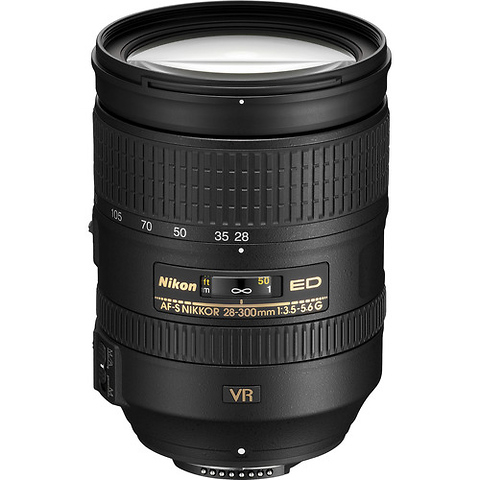 AF-S NIKKOR 28-300mm f/3.5-5.6G ED VR Lens - Pre-Owned Image 0