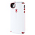 CandyShell Satin Case for iPhone 4 & 4S (White with Red)