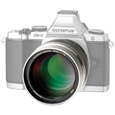 M. Zuiko Digital ED 75mm f/1.8 Lens for Micro 4/3 Cameras Image 1