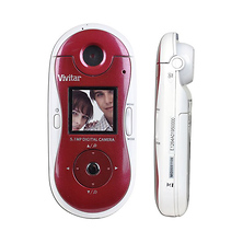 Vstyle Swivel Shot Digital Camera (White/Red) Image 0