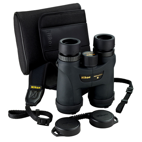 8x42 Binocular Monarch 7 (Black/Green) Image 1