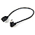 12 Inch (30.48 cm) TetherPro Mini-B USB 2.0 Right Angle Cable (Black)