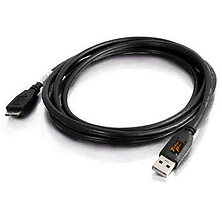 15 Ft TetherPro USB 3.0 Male Type A to Micro Type B 5 pin (Black) Image 0