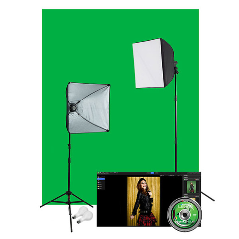 Illusions uLite Green Screen Photo Lighting Kit Image 0